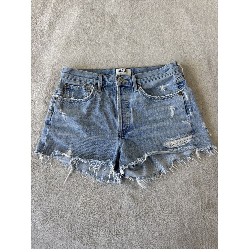 AGOLDE Parker Vintage Cut-Off Jean Shorts 26